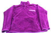 Women's Patagonia Logo Patch Purple Re - Tool Snap - T Pullover - ThriftedThreads.com