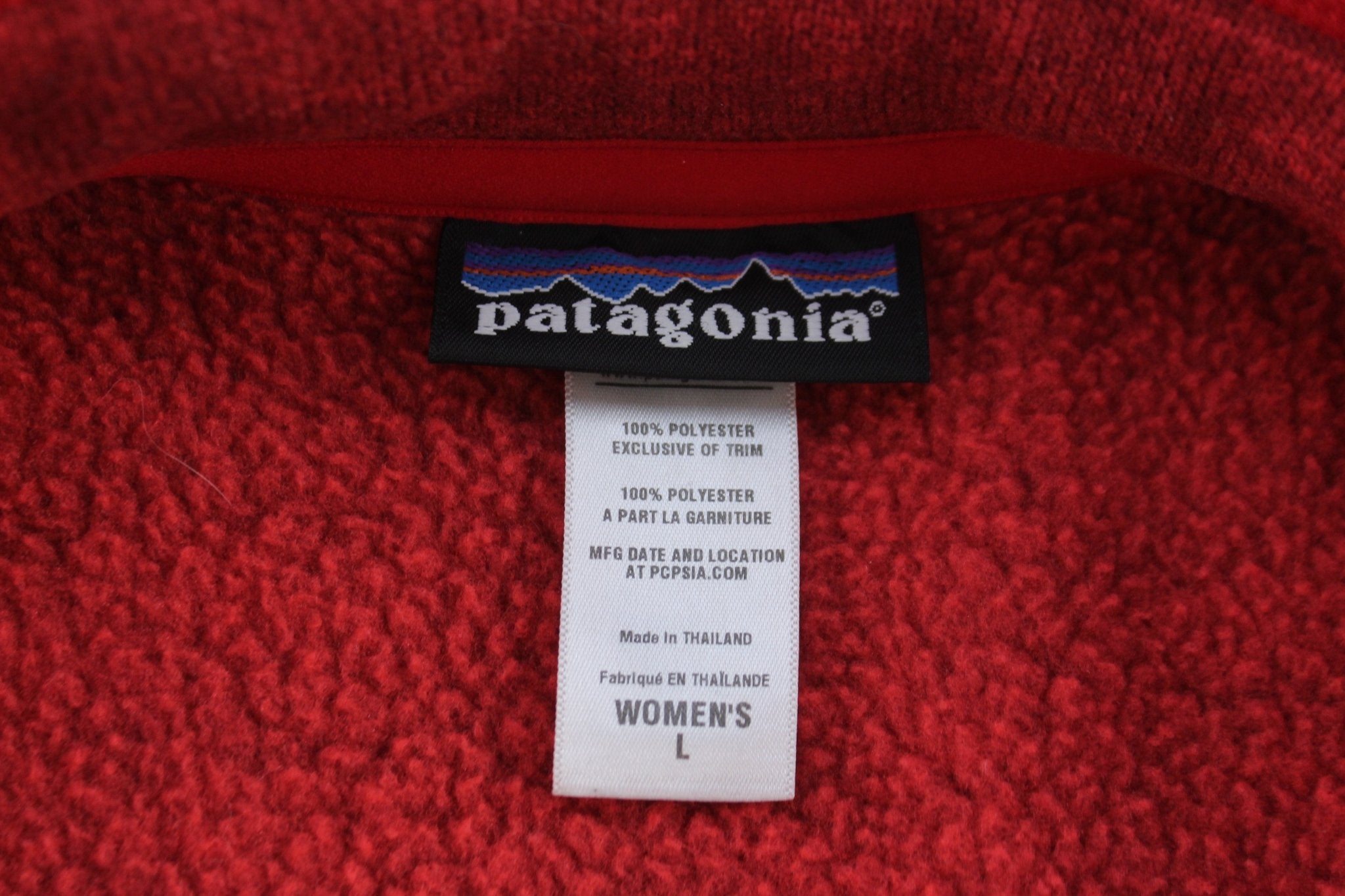 Women's Patagonia Logo Patch Red Better Sweater - ThriftedThreads.com