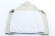 Women's Patagonia Logo Patch White & Beige Snap - T Fleece Pullover - ThriftedThreads.com