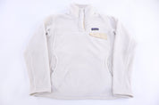 Women's Patagonia Logo Patch White Pullover Sweater - Sweater - Thrifted Threads