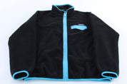 Women's Patagonia Synchilla Blue & Black Full Zip Jacket - ThriftedThreads.com