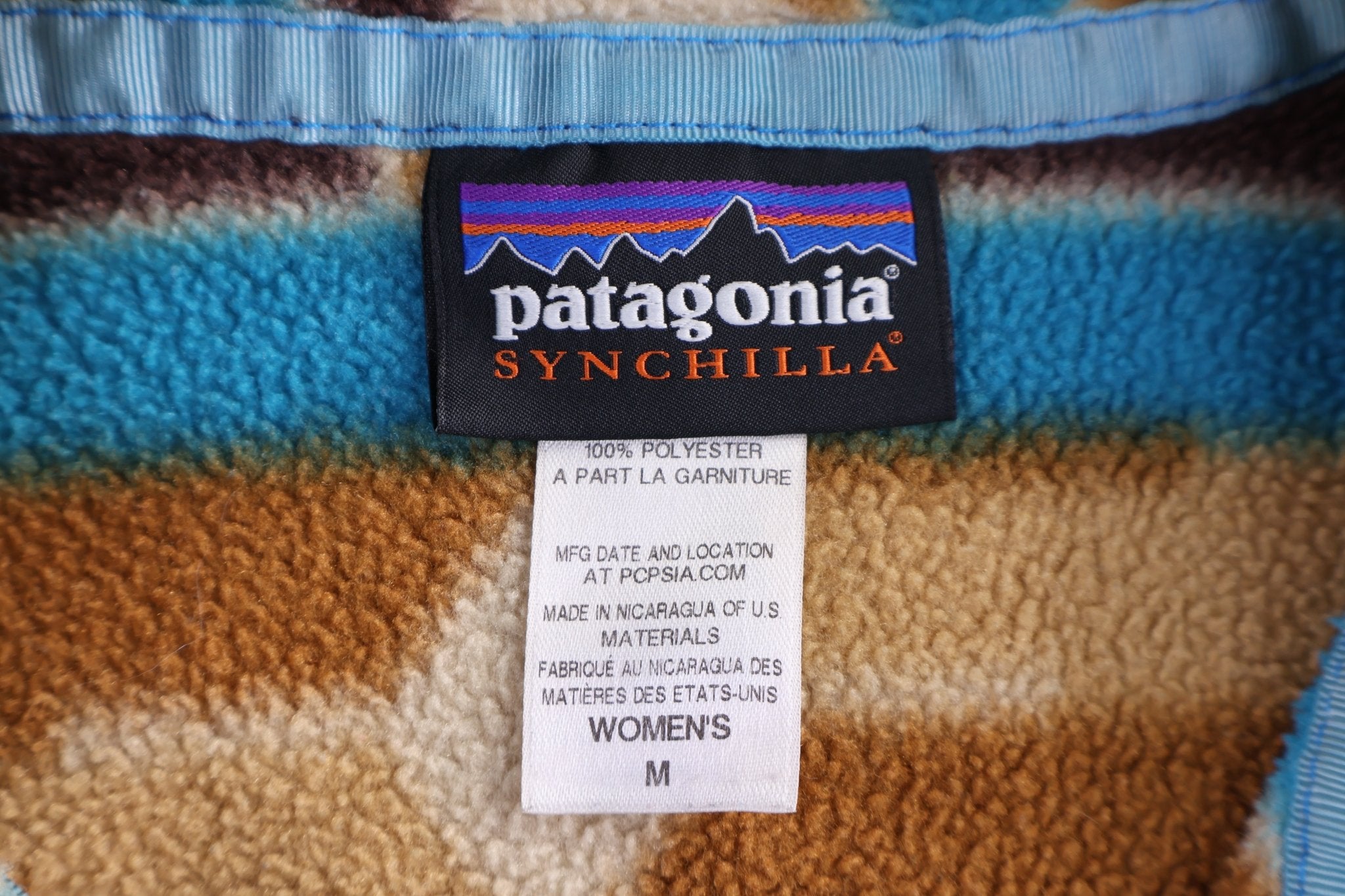 Women's Patagonia Synchilla Logo Patch Snap-T Fleece Pullover - Sweater - Thrifted Threads