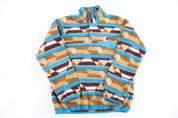 Women's Patagonia Synchilla Logo Patch Snap-T Fleece Pullover - Sweater - Thrifted Threads