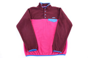 Women's Patagonia Synchilla Logo Patch Snap-T Fleece Pullover - Sweater - Thrifted Threads