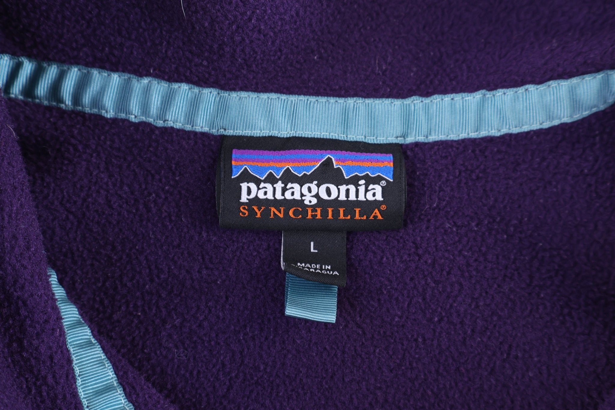 Women's Patagonia Synchilla Logo Patch Snap-T Fleece Pullover - Sweater - Thrifted Threads