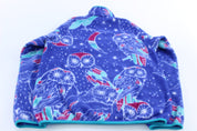Women's Patagonia Synchilla Moon Owl Snap - T Fleece Pullover - ThriftedThreads.com