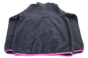 Women's Patagonia Synchilla Pink & Black Snap - T Fleece Pullover - ThriftedThreads.com