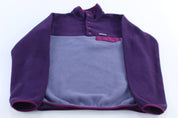 Women's Patagonia Synchilla Purple Snap - T Fleece Pullover - ThriftedThreads.com