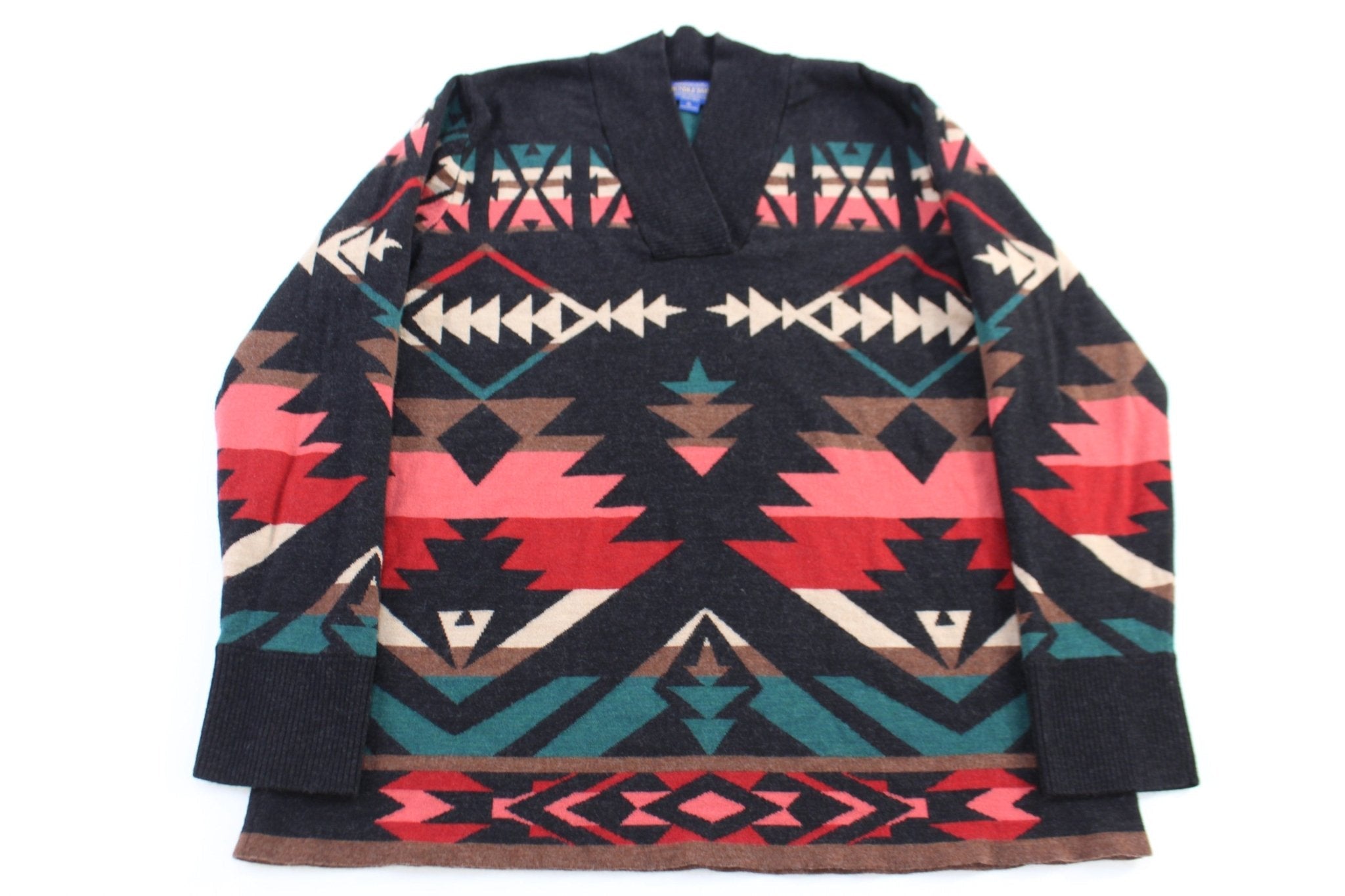 Women's Pendleton Aztec Patterned LS Shirt - Sweater - Thrifted Threads