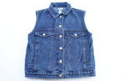 Women's Pendleton Originals Denim Patterned Vest - ThriftedThreads.com