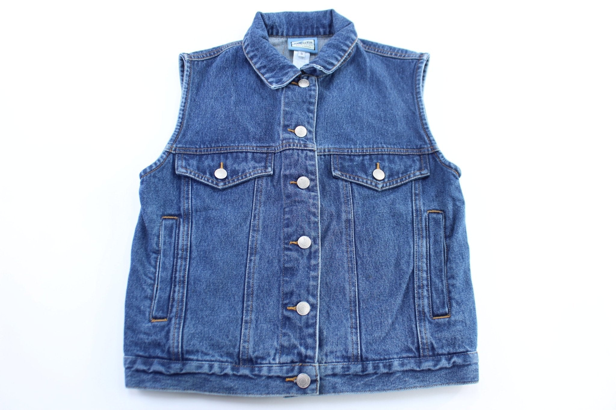 Women's Pendleton Originals Denim Patterned Vest - Jacket - Thrifted Threads