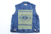 Women's Pendleton Originals Denim Patterned Vest - Jacket - Thrifted Threads