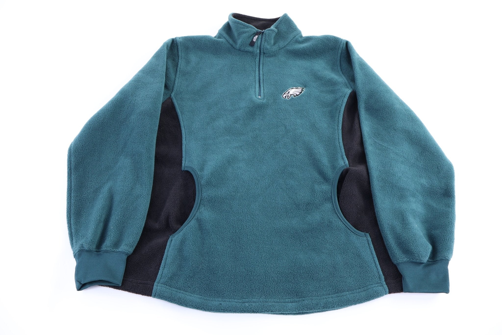 Women's Philadelphia Eagles Quarter Zip Pullover - Sweater - Thrifted Threads