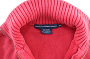 Women's Polo by Ralph Lauren Embroidered Logo Hot Pink Zip Up Sweater - Jacket - Thrifted Threads
