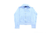 Women's Polo by Ralph Lauren Embroidered Logo Light Blue Zip Up Hoodie - ThriftedThreads.com