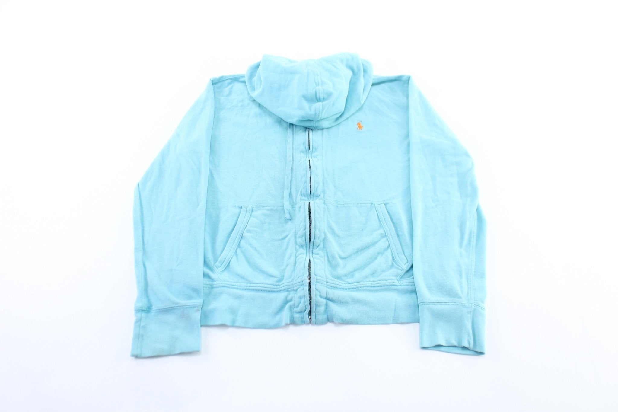 Women's Polo By Ralph Lauren Turquoise Zip Up Jacket - ThriftedThreads.com