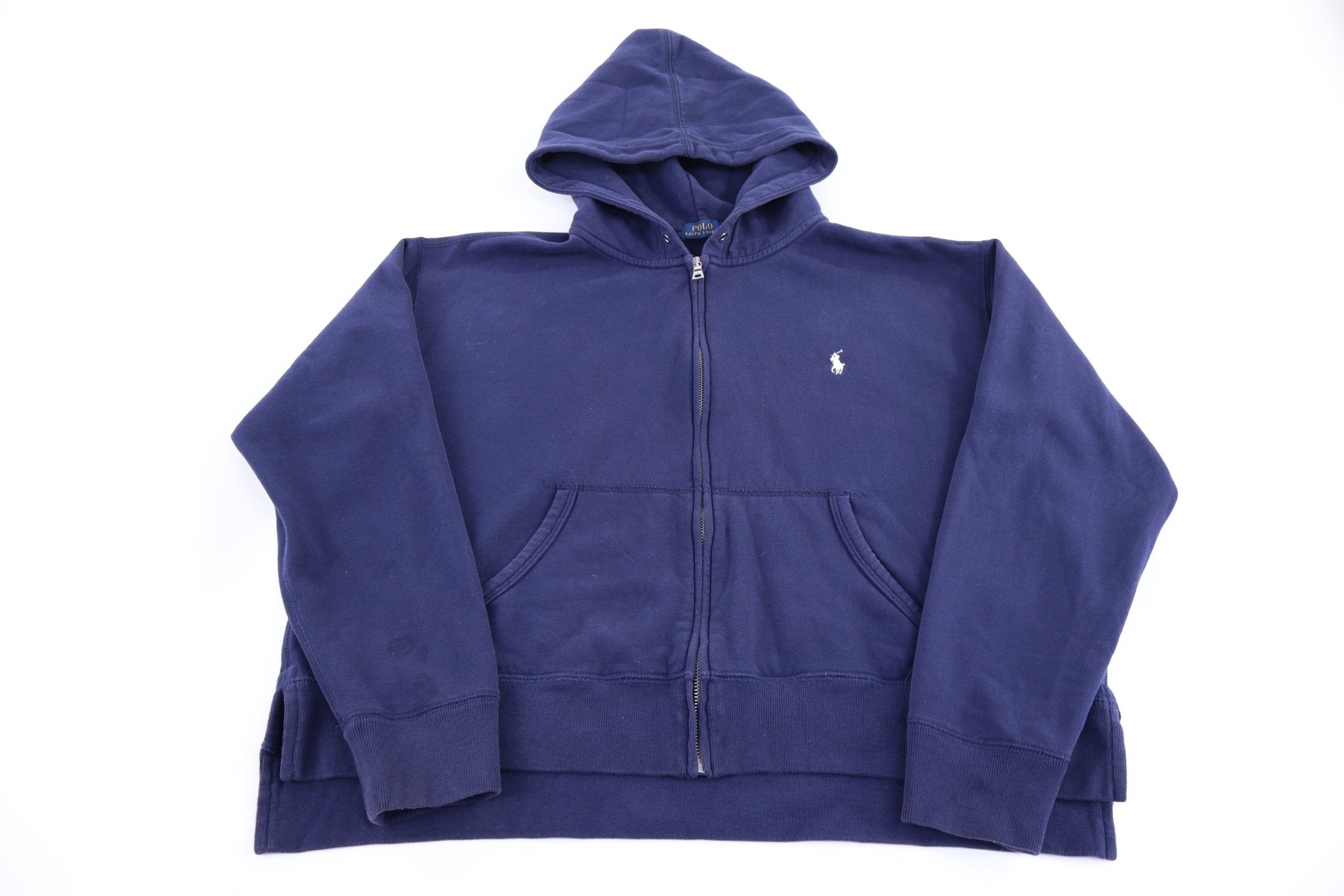Women's Polo Ralph Lauren Embroidered Logo Blue Full Zip Jacket - Jacket - Thrifted Threads