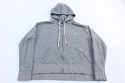 Women's Polo Ralph Lauren Embroidered Logo Full Zip Sweater - ThriftedThreads.com