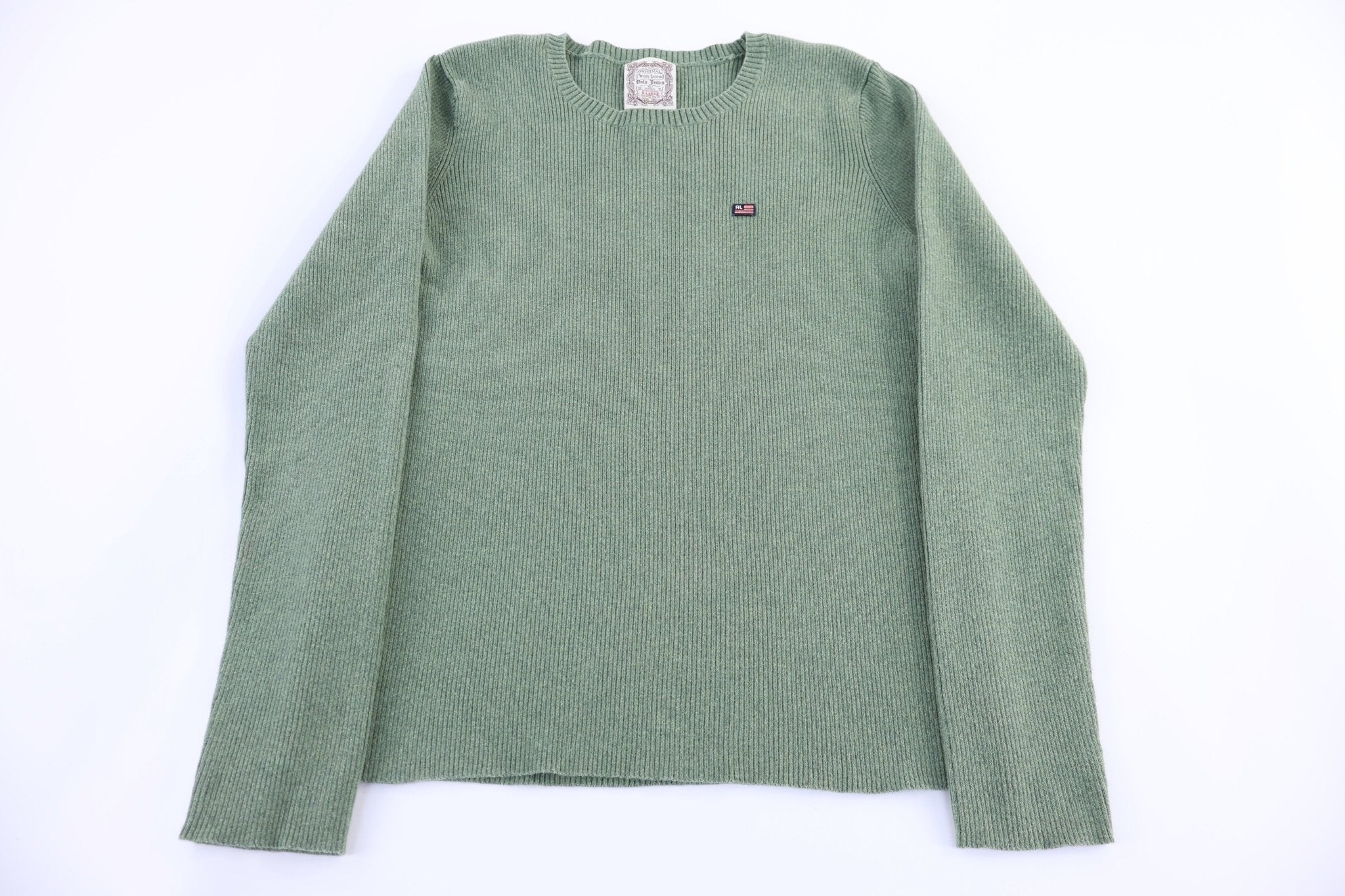 Women's Polo Ralph Lauren Green Pullover Sweater - Sweater - Thrifted Threads