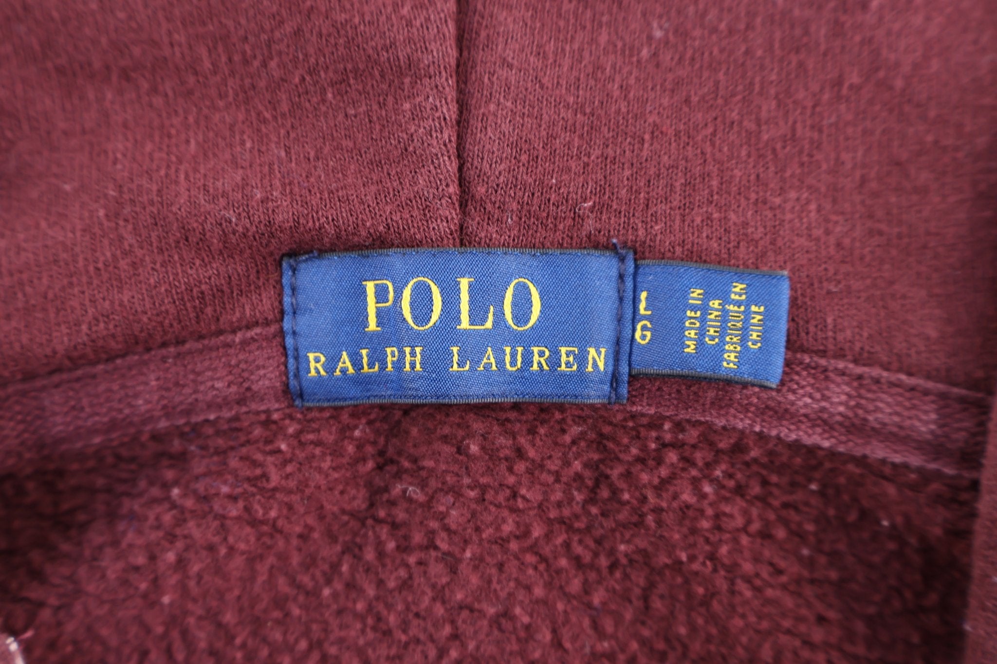 Women's Polo Ralph Lauren Maroon Full Zip Hoodie - Jacket - Thrifted Threads