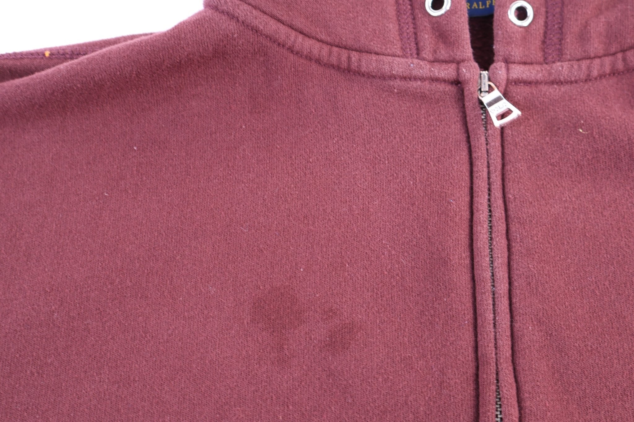 Women's Polo Ralph Lauren Maroon Full Zip Hoodie - Jacket - Thrifted Threads