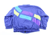 Women's Puma Embroidered Logo Purple, Neon, & Blue Zip Up Jacket - Jackets - Thrifted Threads