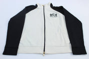 Women's Ralph Lauren Active Embroidered Black & White Zip Up Jacket - ThriftedThreads.com