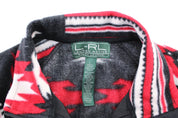Women's Ralph Lauren Active Patterned Fleece Zip Up Jacket - ThriftedThreads.com