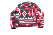 Women's Ralph Lauren Active Patterned Fleece Zip Up Jacket - ThriftedThreads.com