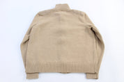 Women's Ralph Lauren Beige Full Zip Sweater - Sweater - Thrifted Threads
