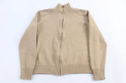 Women's Ralph Lauren Beige Full Zip Sweater - Sweater - Thrifted Threads