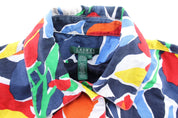 Women's Ralph Lauren Colorful Abstract Floral Coat - ThriftedThreads.com