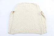Women's Ralph Lauren Cream Cable Knit Sweater - Sweater - Thrifted Threads