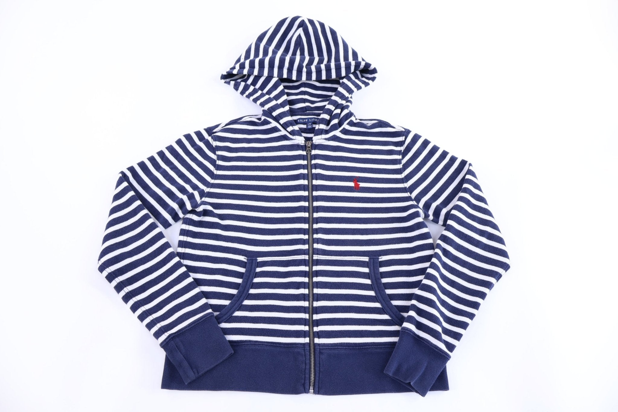 Women's Ralph Lauren Embroidered Logo Full Zip Sweater - Sweater - Thrifted Threads