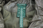 Women's Ralph Lauren Embroidered Logo Green Puffer Jacket - Jacket - Thrifted Threads