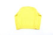 Women's Ralph Lauren Embroidered Logo Yellow Sweater - ThriftedThreads.com