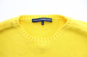 Women's Ralph Lauren Embroidered Logo Yellow Sweater - ThriftedThreads.com