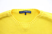 Women's Ralph Lauren Embroidered Logo Yellow Sweater - ThriftedThreads.com