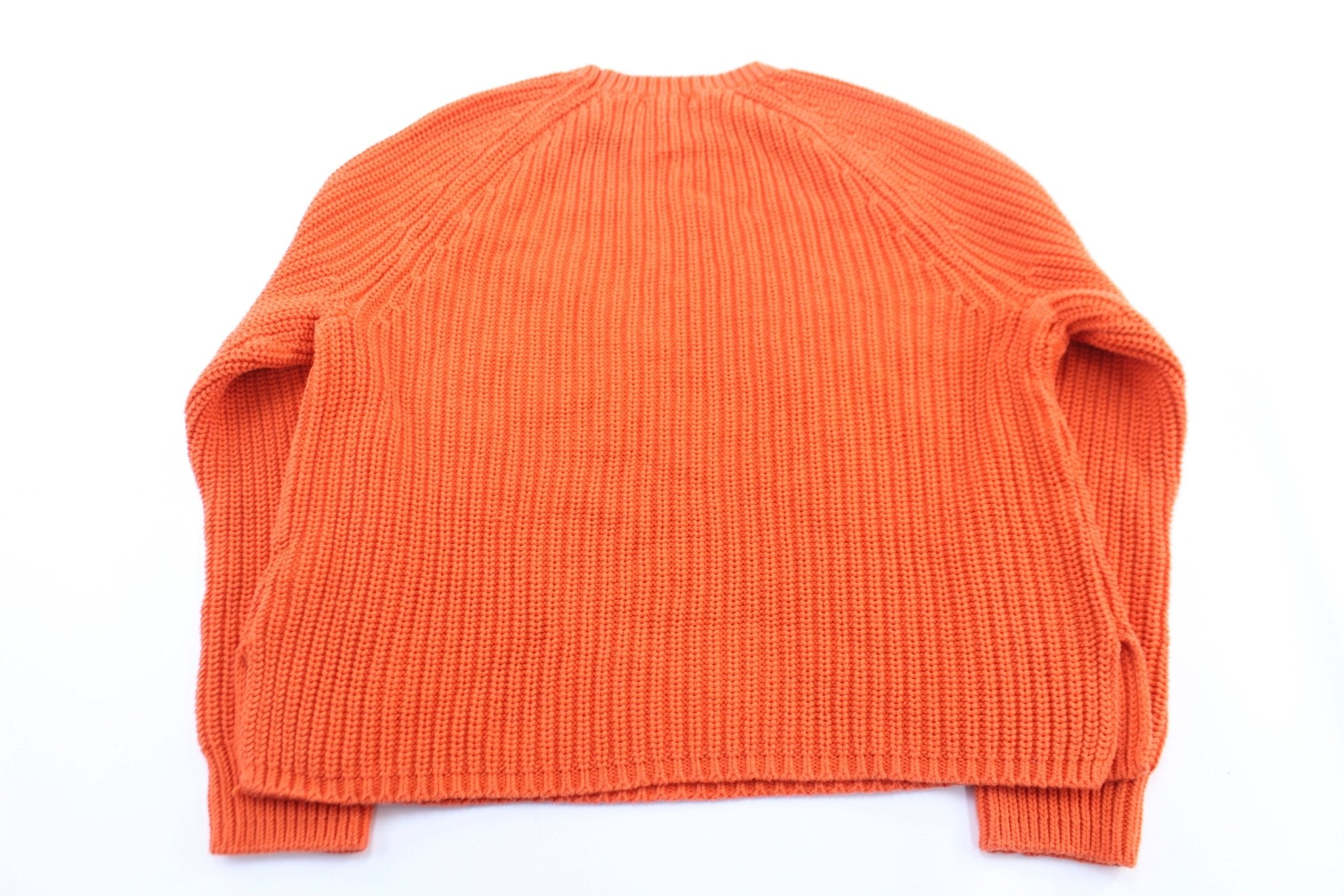 Women's Ralph Lauren Orange Knitted Sweater - ThriftedThreads.com