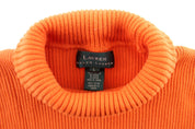 Women's Ralph Lauren Orange Turtleneck Sweater - Sweater - Thrifted Threads