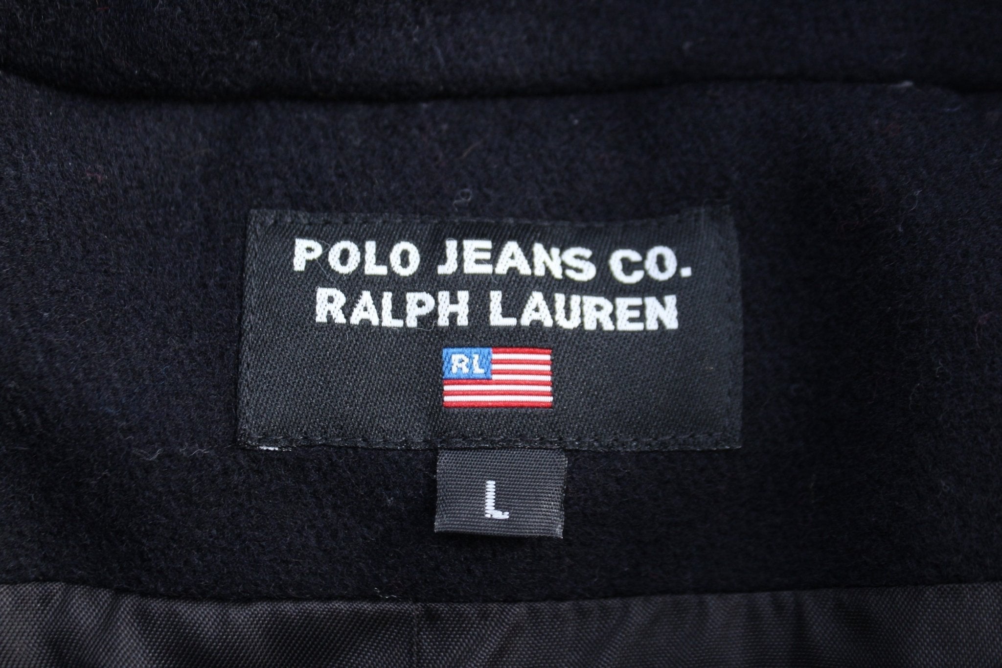 Women's Ralph Lauren Polo Jeans Co Black Wool Coat - Jackets - Thrifted Threads