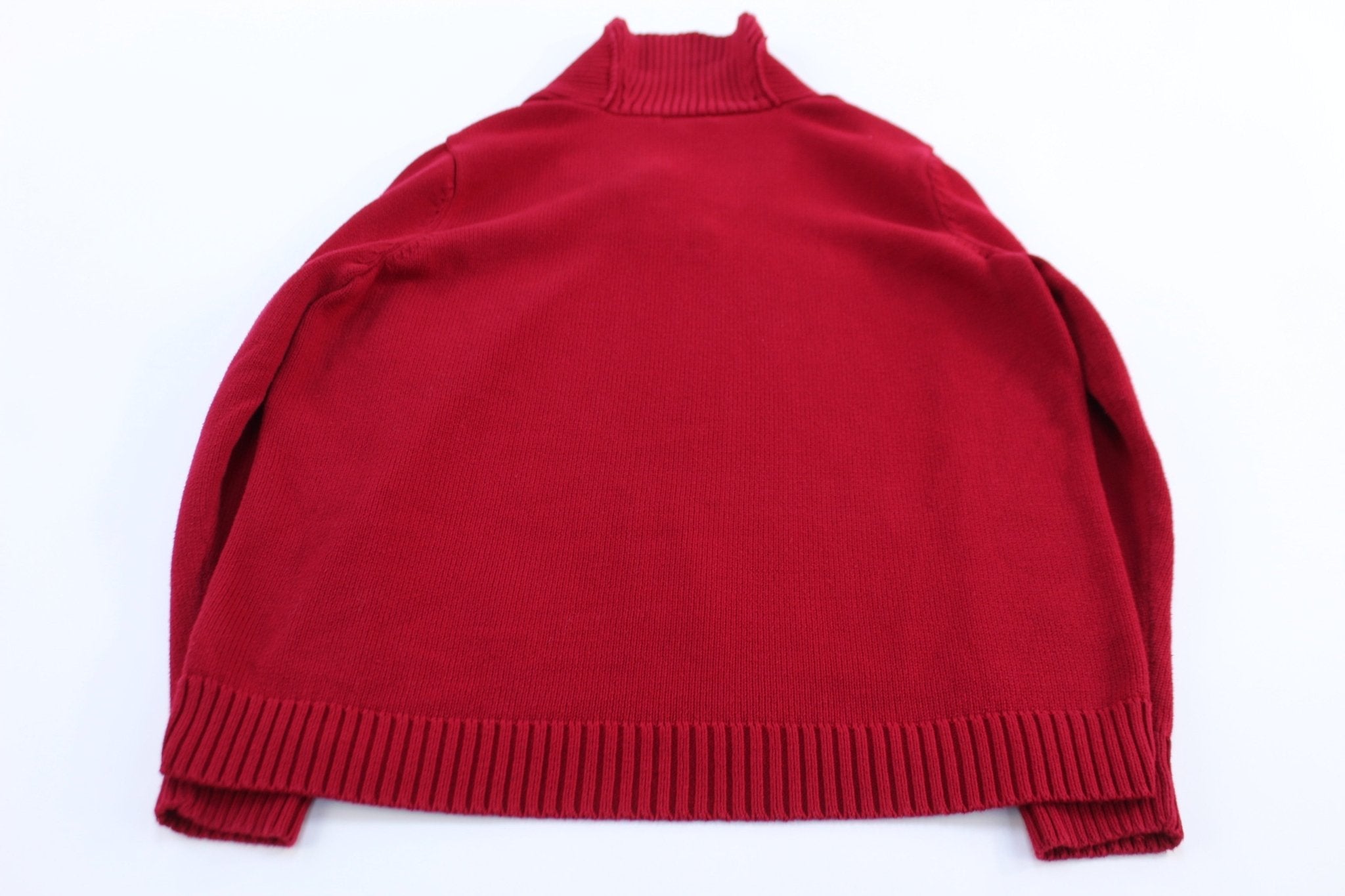 Women's Ralph Lauren Red Knit Sweater - Sweater - Thrifted Threads