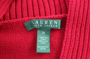 Women's Ralph Lauren Red Knit Sweater - Sweater - Thrifted Threads