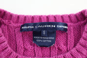 Women's Ralph Lauren Sport Cable Knit Sweater - Sweater - Thrifted Threads