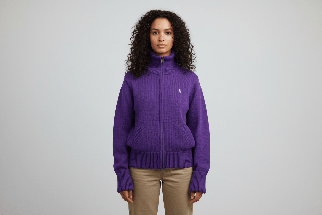 Women's Ralph Lauren Sport Full Zip Sweater - Sweater - Thrifted Threads