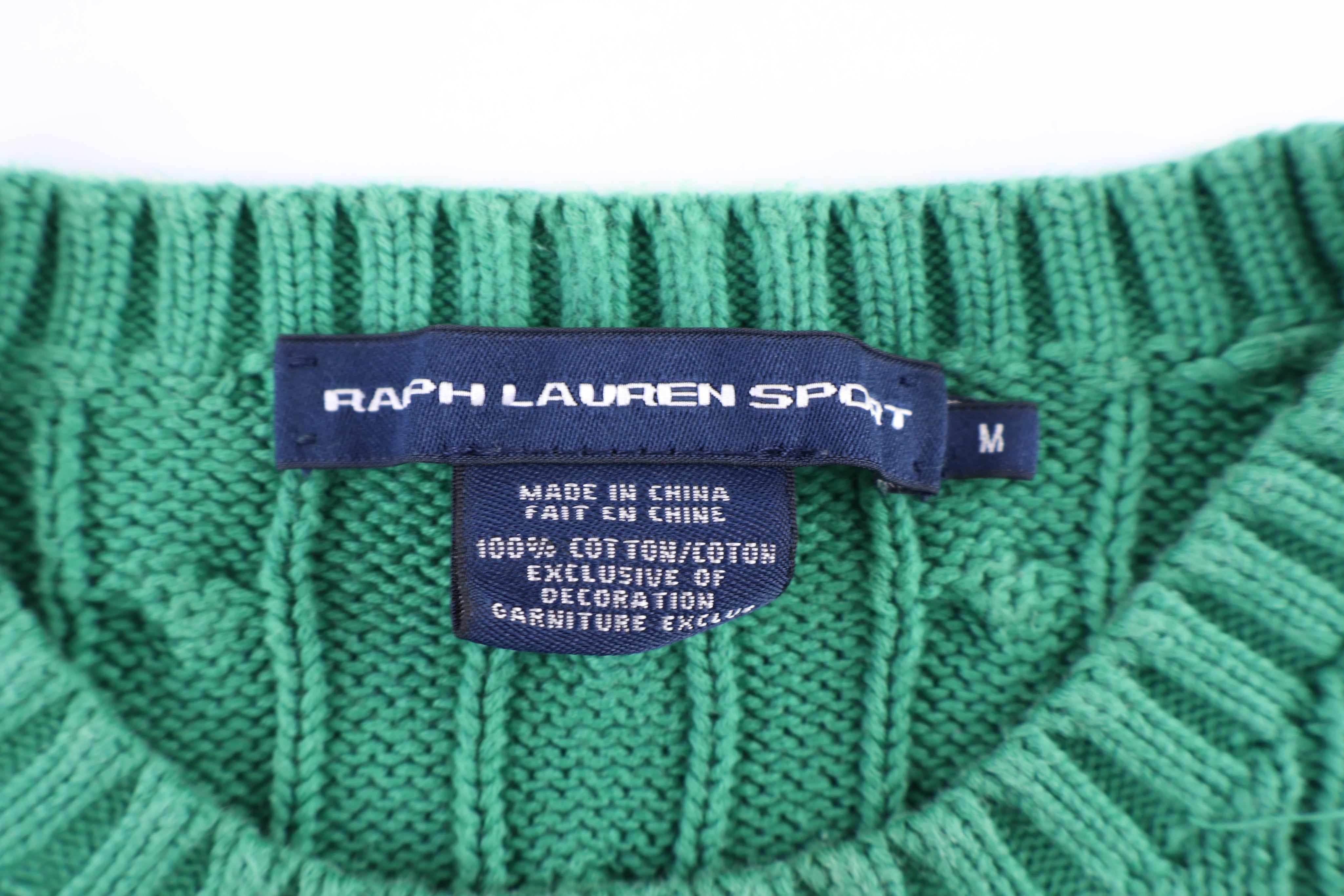 Women's Ralph Lauren Sport Green Knit Sweater - Sweater - Thrifted Threads