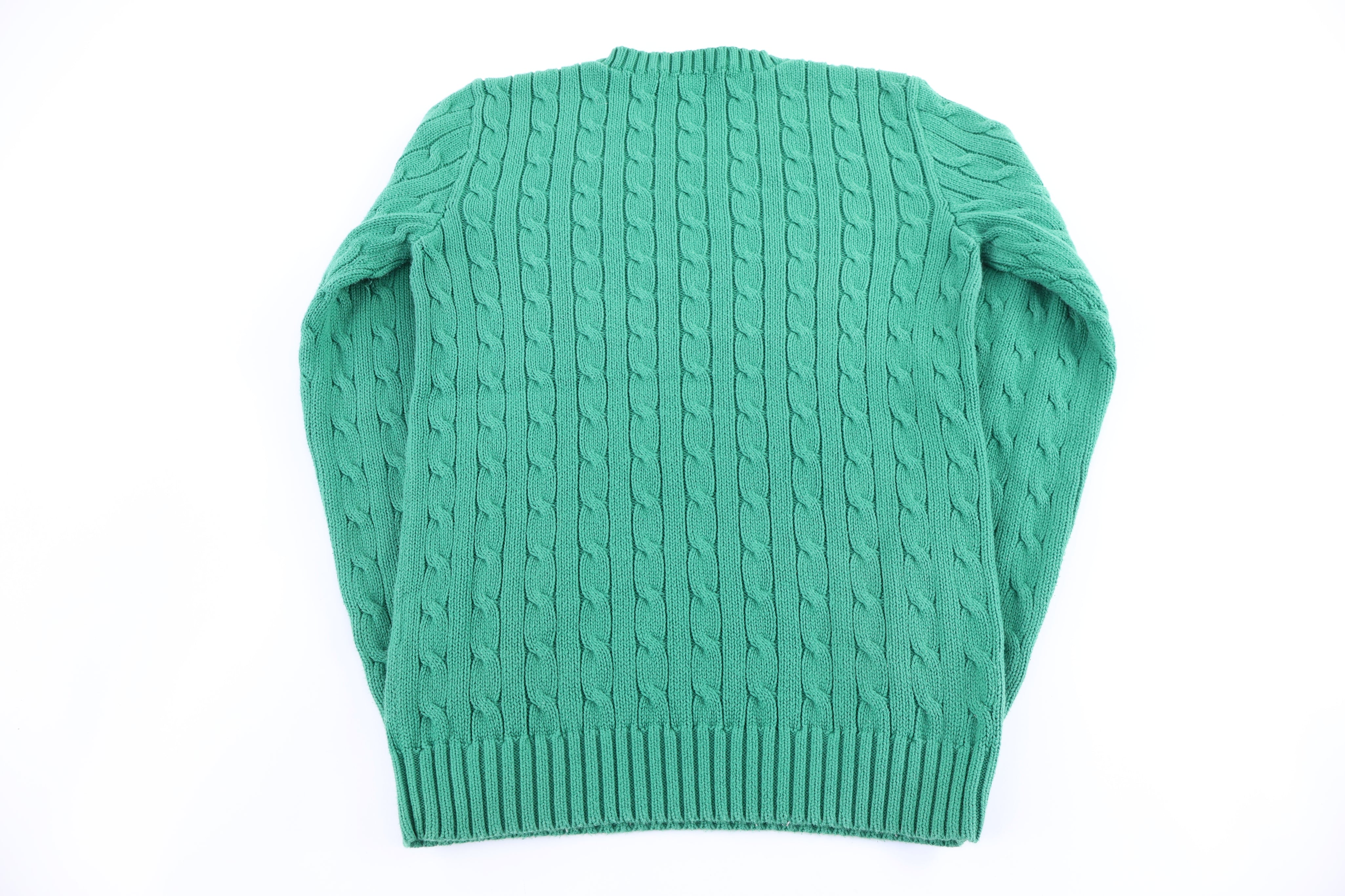 Women's Ralph Lauren Sport Green Knit Sweater - Sweater - Thrifted Threads