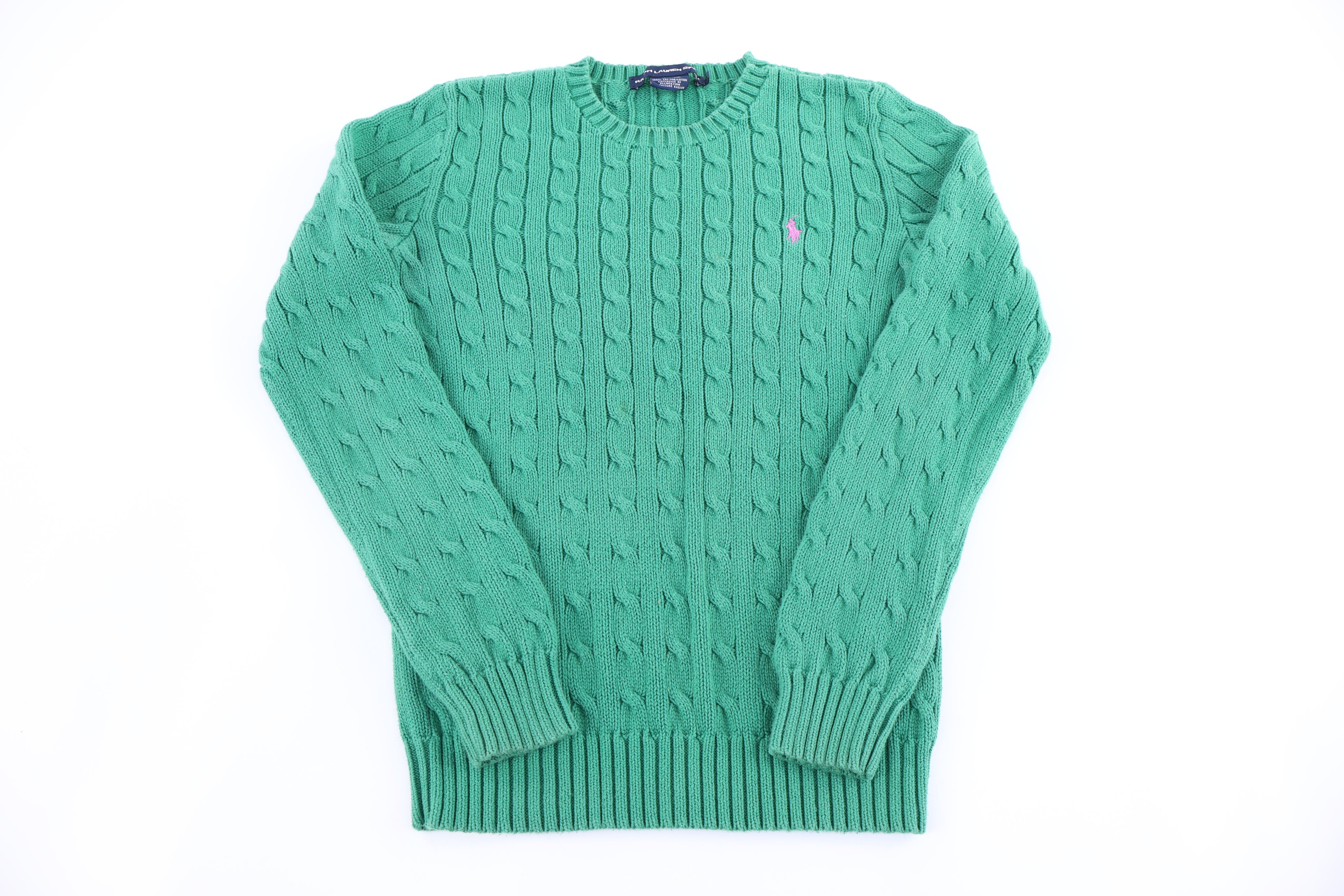 Women's Ralph Lauren Sport Green Knit Sweater - Sweater - Thrifted Threads