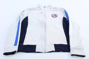 Women's Ralph Lauren White, Black & Blue Active Track Jacket - Jacket - Thrifted Threads