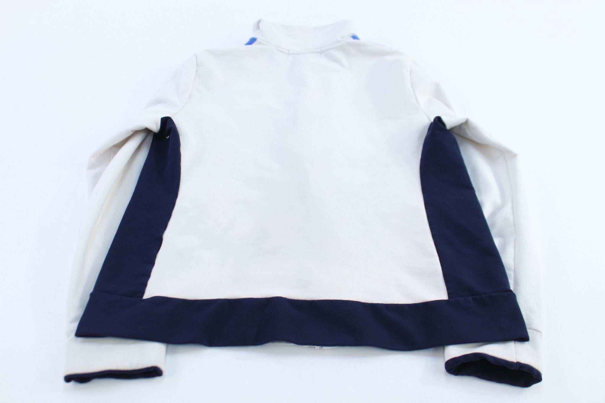Women's Ralph Lauren White, Black & Blue Active Track Jacket - Jacket - Thrifted Threads